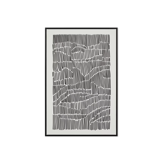 Enigme - Black Wood Framed Print