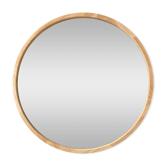 Mora - Wood Round Shaped Mirror