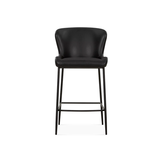 Glam - Tabouret hauteur comptoir en cuir