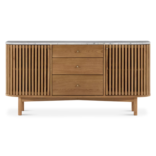 Soho - Oak Wood 3-Door Sideboard