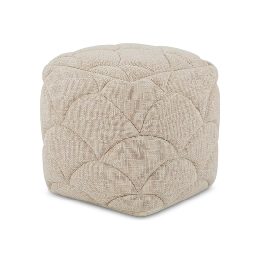 Tuscaro - Textured Cotton Cube Pouf