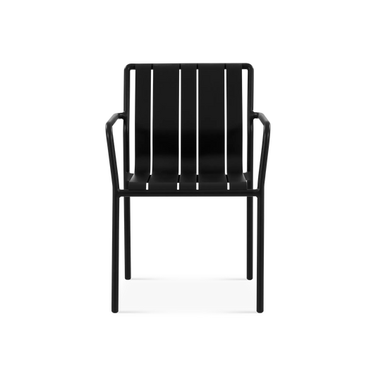 Summer - Chaise sans bras extérieure en aluminium