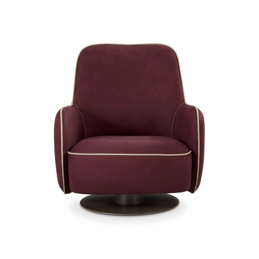 Frida - Leather Swivel Armchair