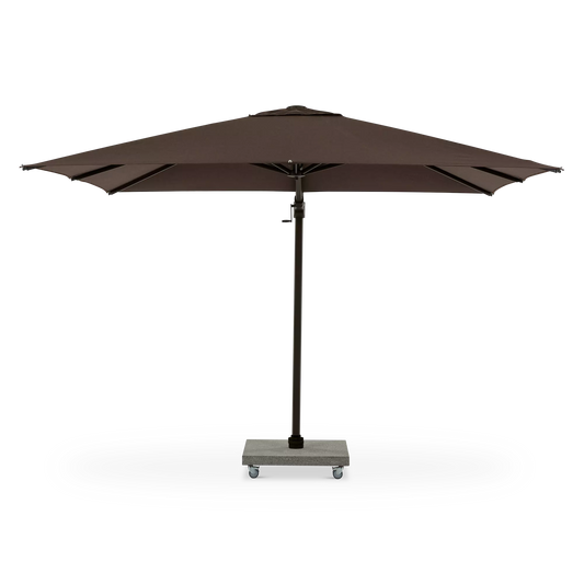 Antego - Parasol auto-portant carré extérieur en aluminium