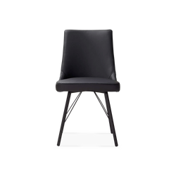 Friedrich - Chaise de salle à manger en cuir