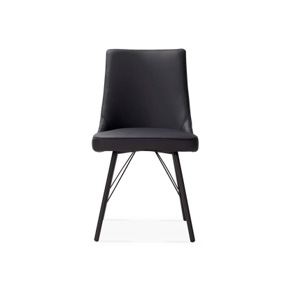 Friedrich - Chaise de salle à manger en cuir
