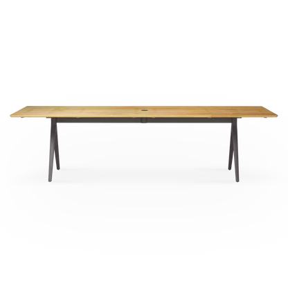 Split - Table de salle à manger extérieure en teck par Gloster