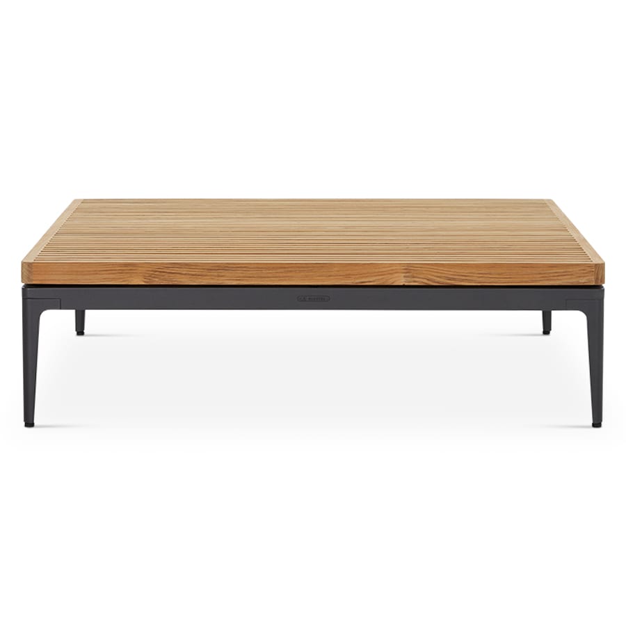 Grid - Table basse extérieure en aluminium par Gloster