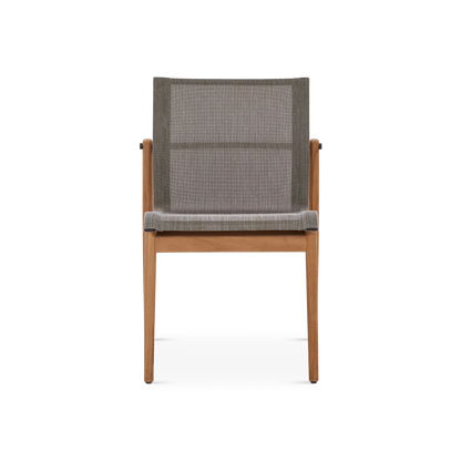Sway - Chaise sans bras extérieure en teck par Gloster