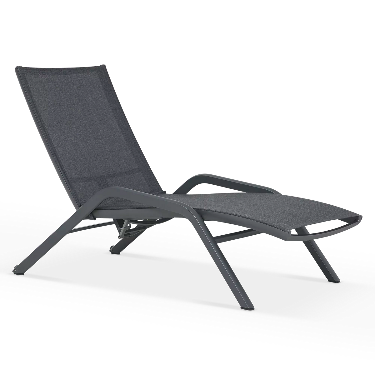 Yolo - Chaise longue extérieure en aluminium par Les Jardins