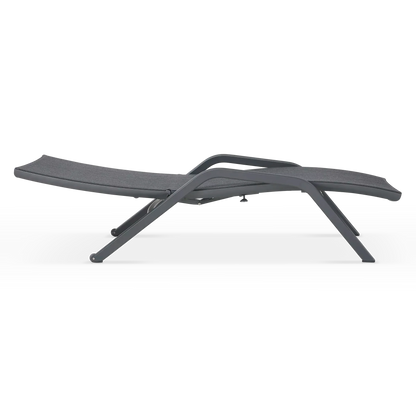 Yolo - Chaise longue extérieure en aluminium par Les Jardins