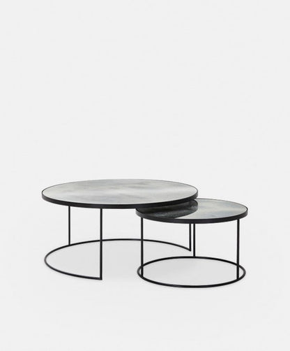 Accra - Nesting Coffee Tables with Mirror Top by Ethnicraft