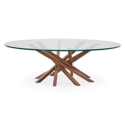 Atari - Coffee Table with Architectural Base by Cattelan Italia