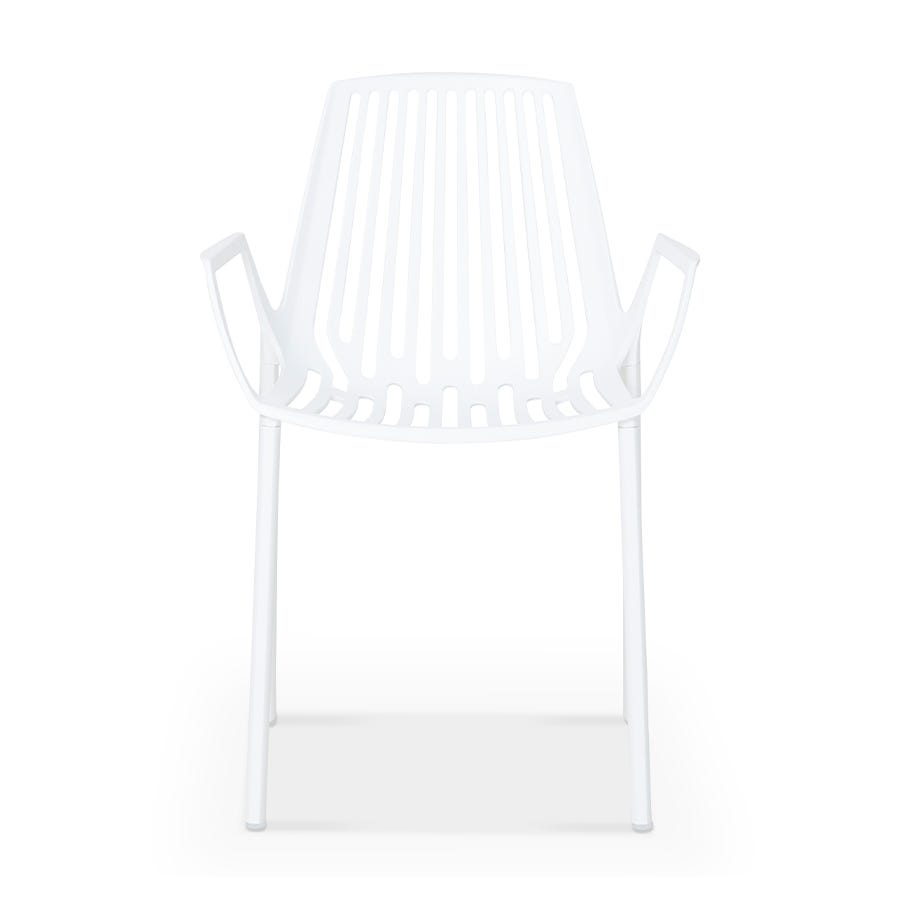 Rion - Chaise sans bras extérieure en aluminium par Fast