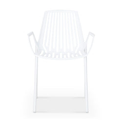 Rion - Chaise sans bras extérieure en aluminium par Fast
