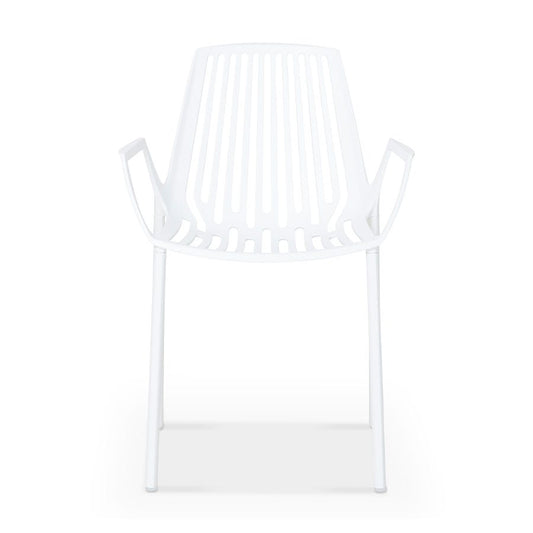 Rion - Chaise sans bras extérieure en aluminium par Fast