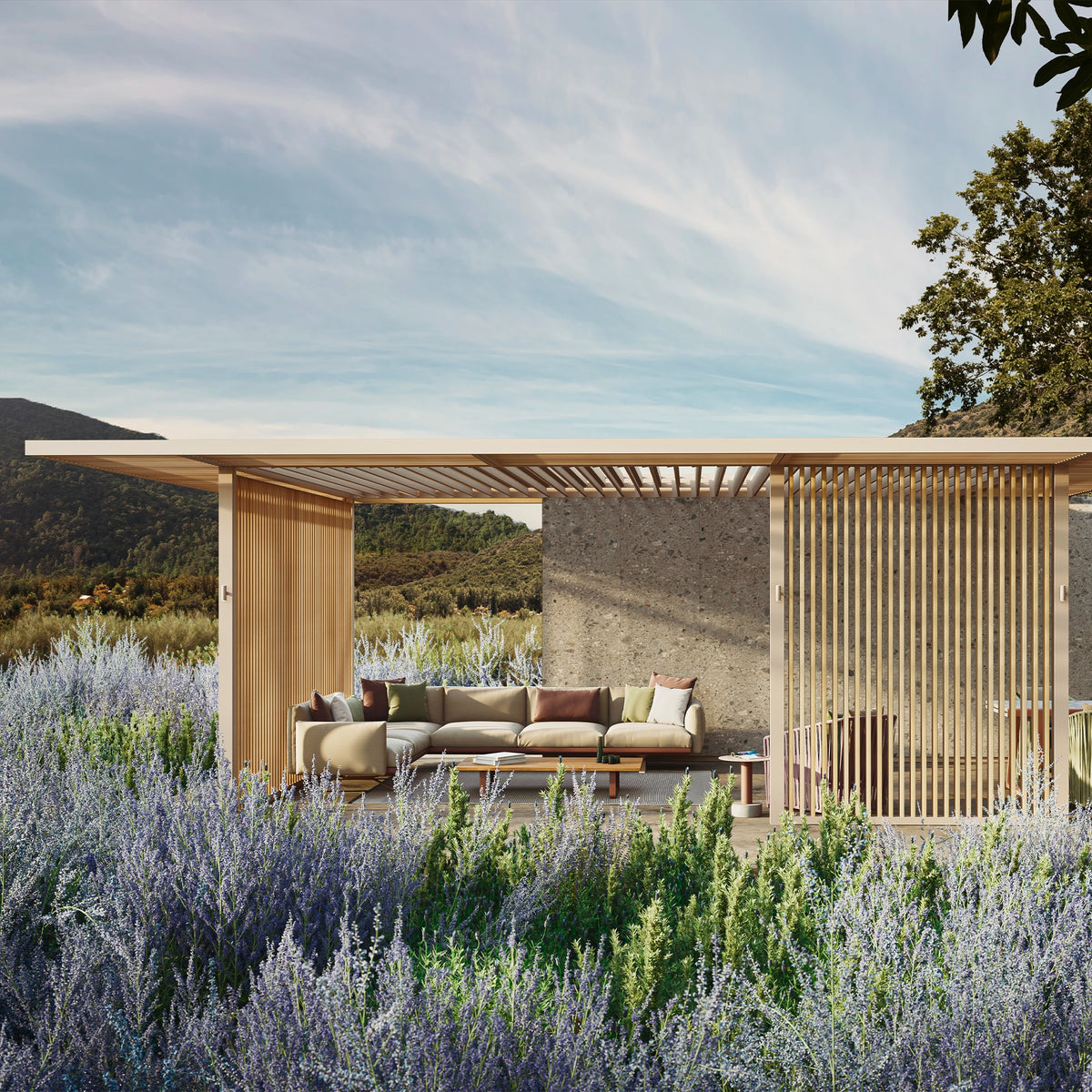H Pavilion - Pergola extérieure en aluminium par Kettal