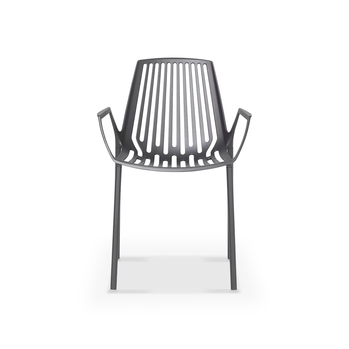 Rion - Chaise sans bras extérieure en aluminium par Fast