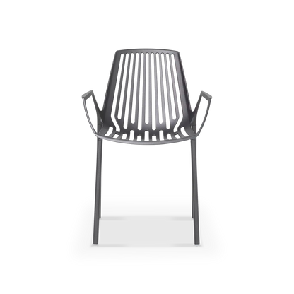 Rion - Chaise sans bras extérieure en aluminium par Fast