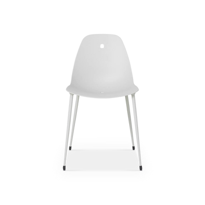 Marguerite - Chaise sans bras extérieure en aluminium par Joli