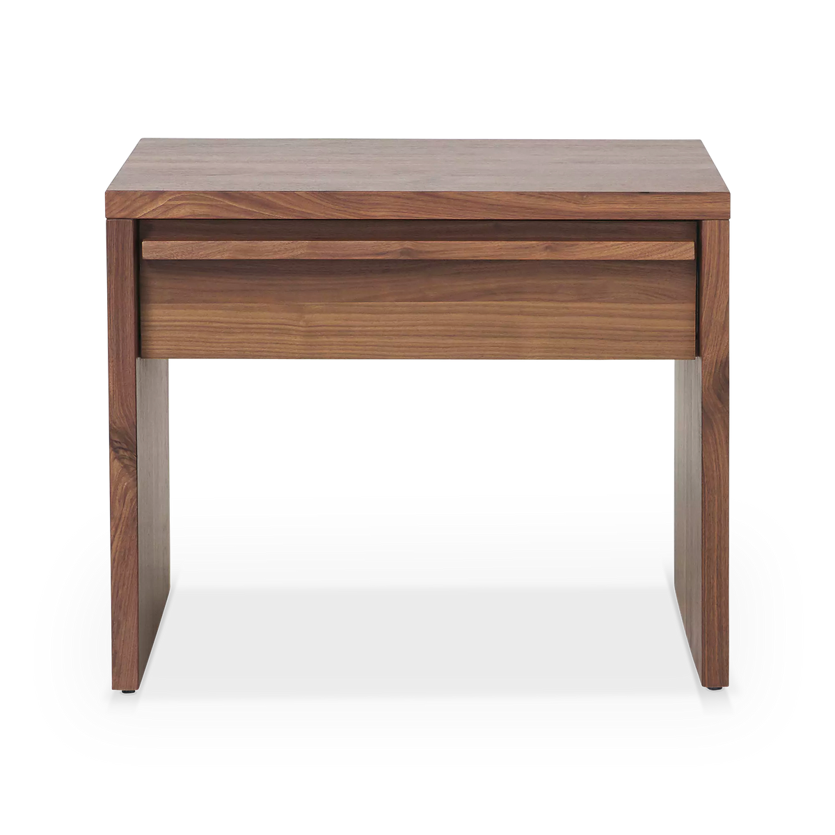 Step - Table de chevet à un tiroir en noyer par Verbois