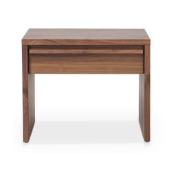 Step - Table de chevet à un tiroir en noyer par Verbois