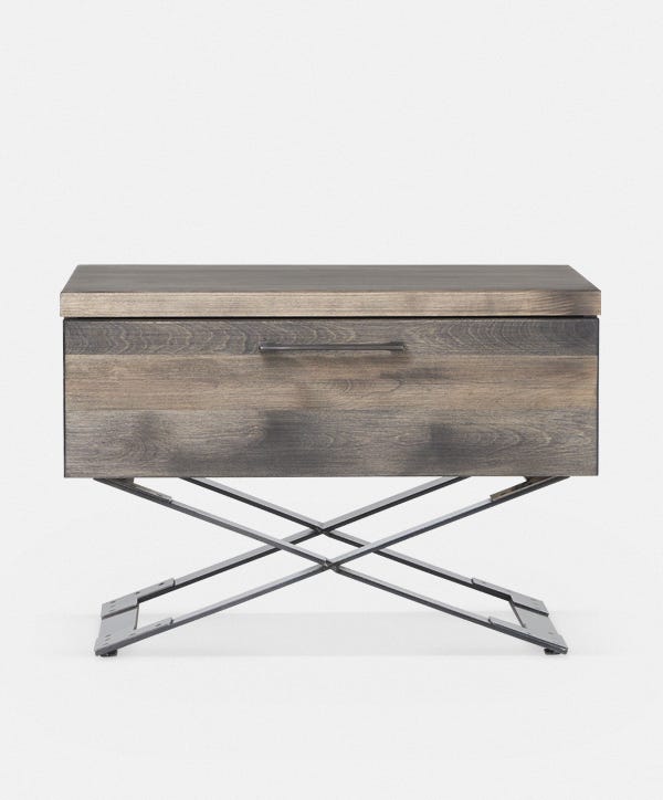 Laurentides - Table de chevet en bois massif