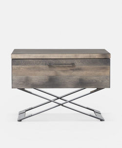 Laurentides - Table de chevet en bois massif