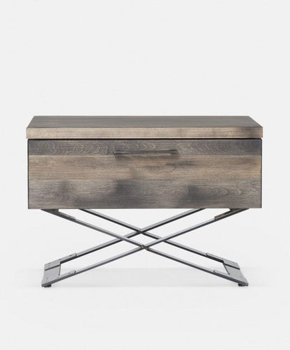 Laurentides - Table de chevet en bois massif