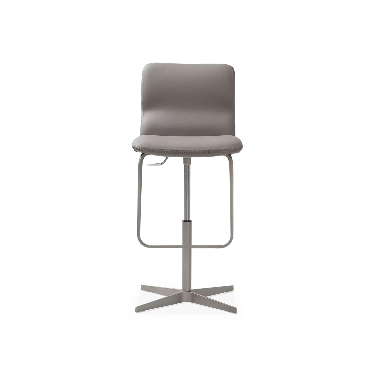 Vito - Adjustable Leather Stool by Cattelan Italia
