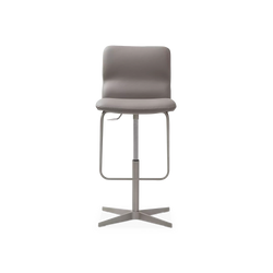 Vito - Adjustable Leather Stool by Cattelan Italia
