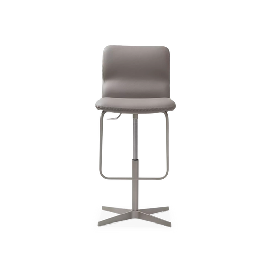 Vito - Adjustable Leather Stool by Cattelan Italia