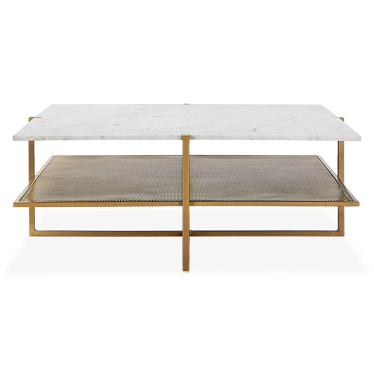 Olivia - Table basse avec plateau en marbre par Four Hands