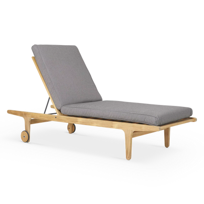 Bay - Outdoor Teak Lounger by Gloster