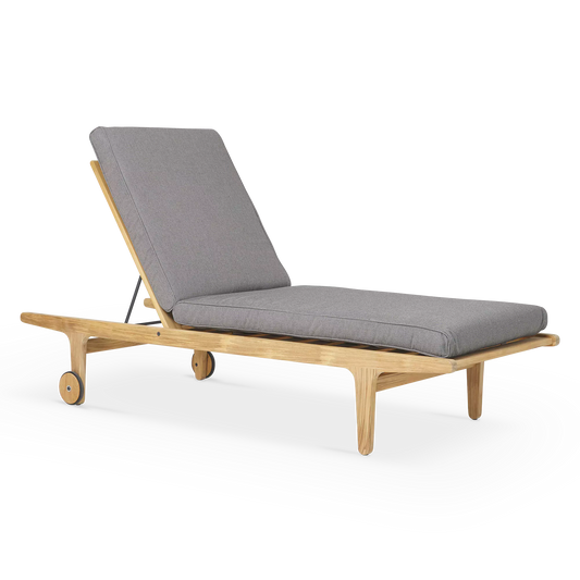 Bay - Outdoor Teak Lounger by Gloster