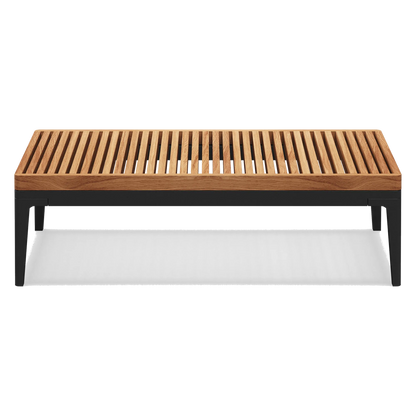 Grid - Table basse extérieure en aluminium par Gloster