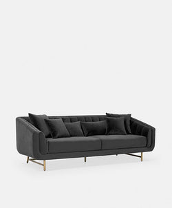 Veera - Velvet 3-Seater Sofa