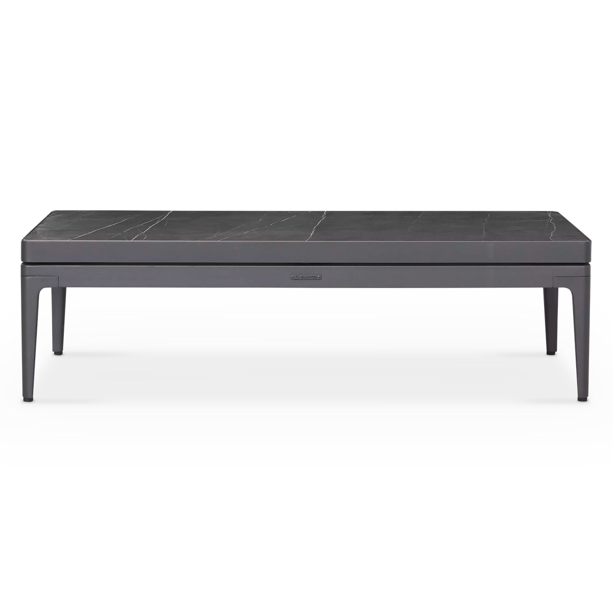 Grid - Table basse extérieure en aluminium par Gloster