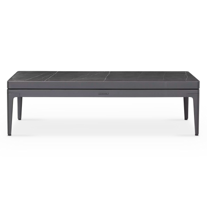 Grid - Table basse extérieure en aluminium par Gloster