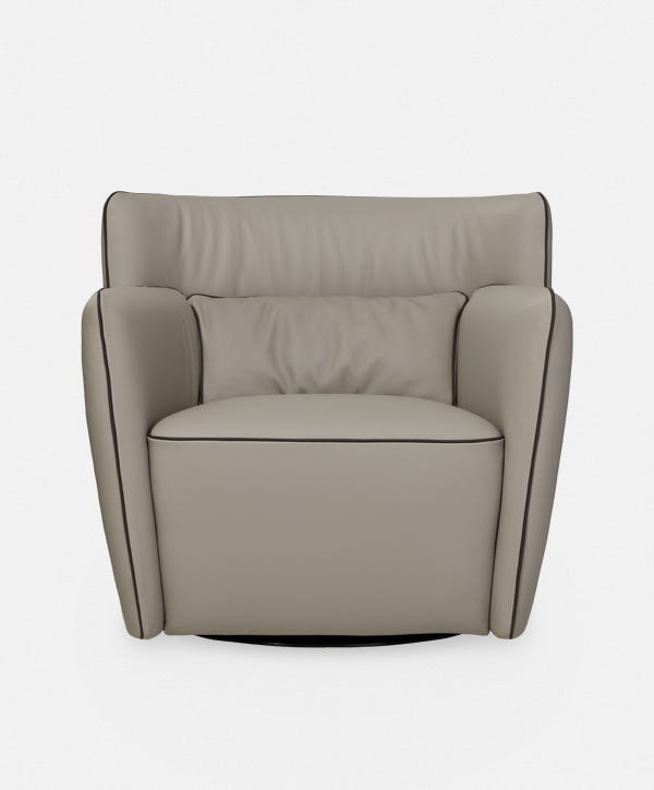 Tulip - Leather Armchair by Gamma