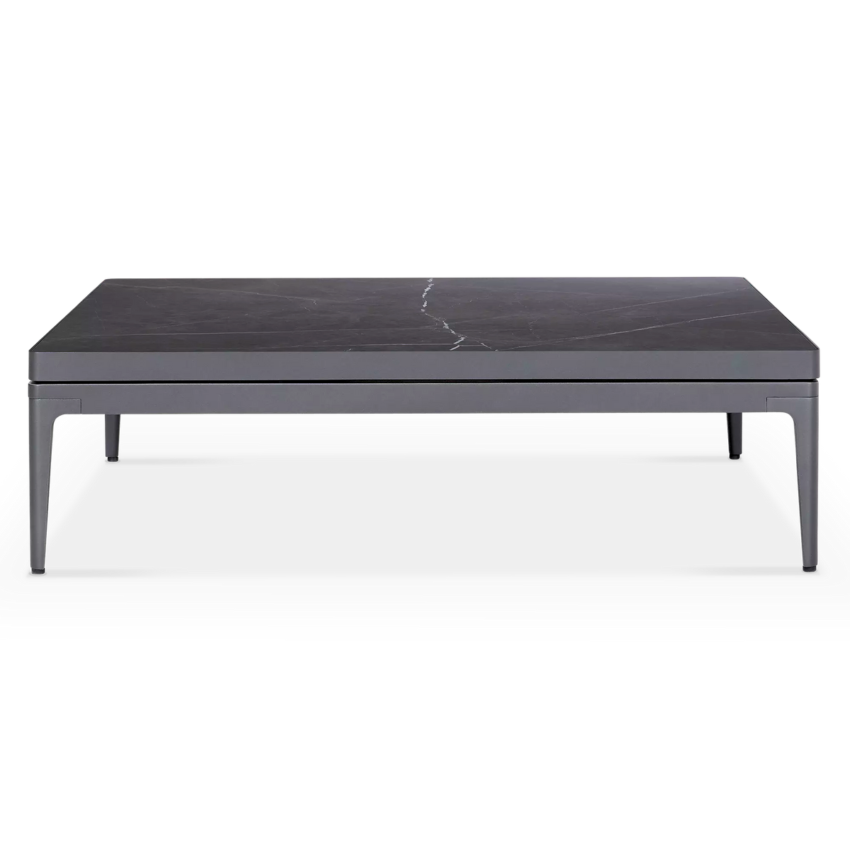 Grid - Table basse extérieure en aluminium par Gloster