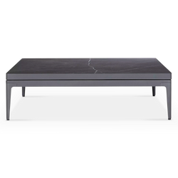 Grid - Table basse extérieure en aluminium par Gloster