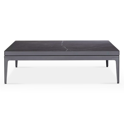 Grid - Table basse extérieure en aluminium par Gloster