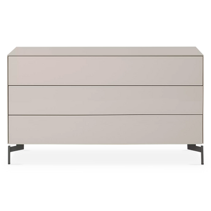 Laura - Frosted Glass 3-Drawer Dresser