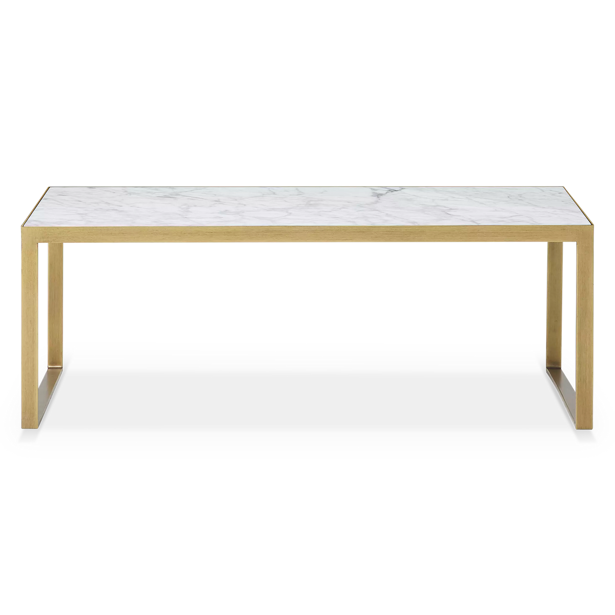 Evert - Table basse en marbre et en laiton