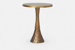 Nero - Round Brass Side Table