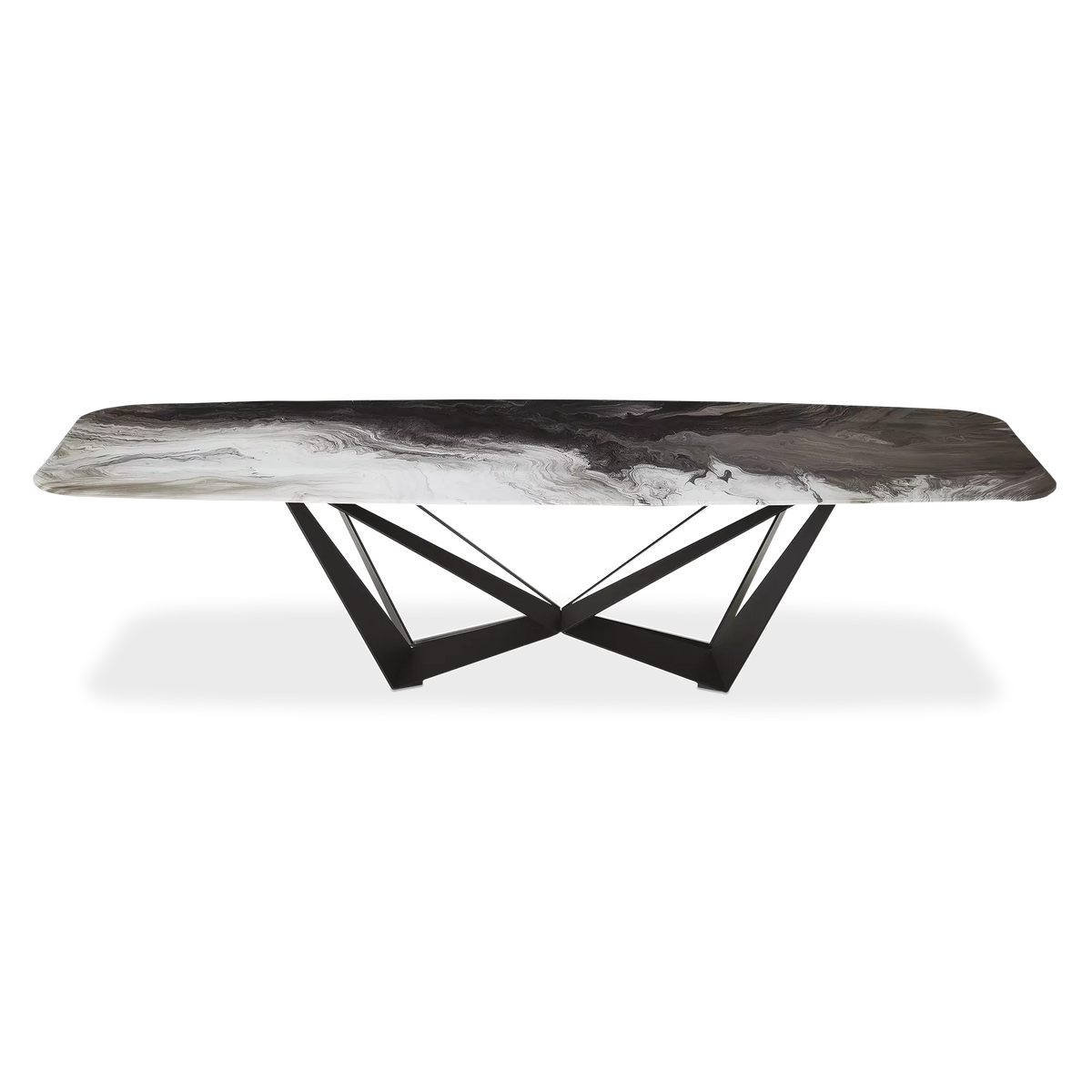 Skorpio Crystalart - Crystalart Top Dining Table by Cattelan Italia