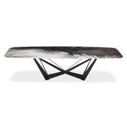 Skorpio Crystalart - Crystalart Top Dining Table by Cattelan Italia