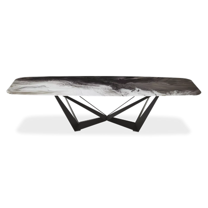 Skorpio Crystalart - Crystalart Top Dining Table by Cattelan Italia