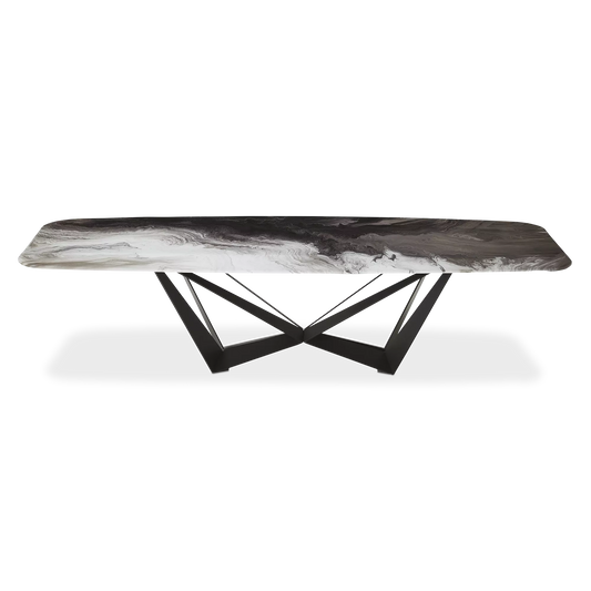 Skorpio Crystalart - Crystalart Top Dining Table by Cattelan Italia
